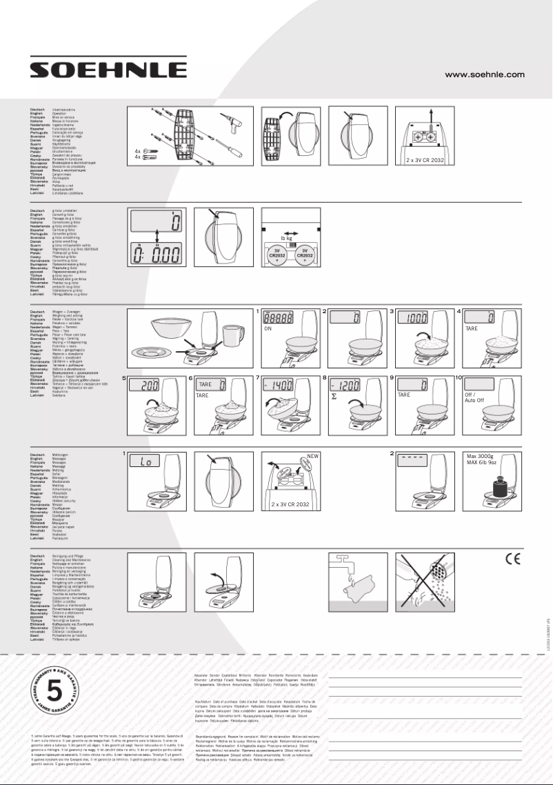 Page 1 de la notice Manuel utilisateur Soehnle Silvretta 65077