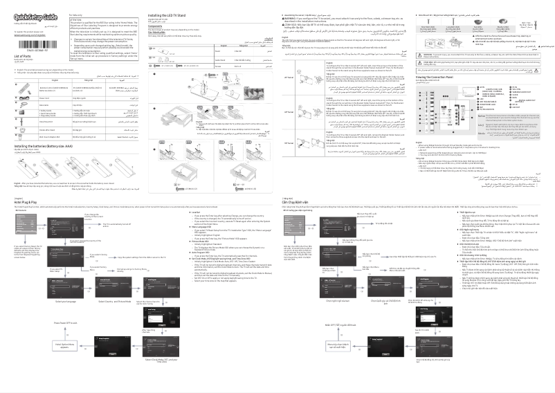 Page 1 de la notice Manuel utilisateur Samsung HG55AE690DW