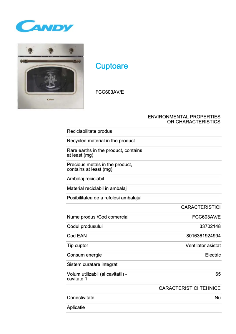 Image de la première page du manuel de l'appareil FCC603AV/E