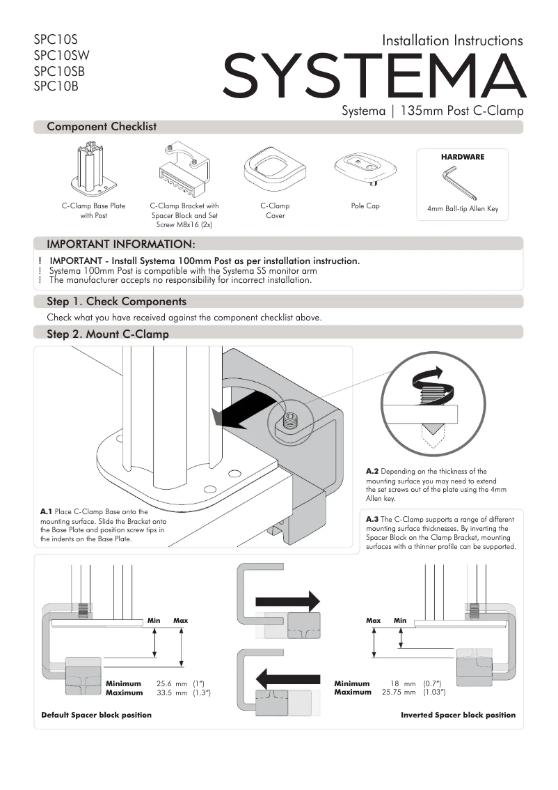 Página 1 del manual Manual de usuario Atdec SPC10S