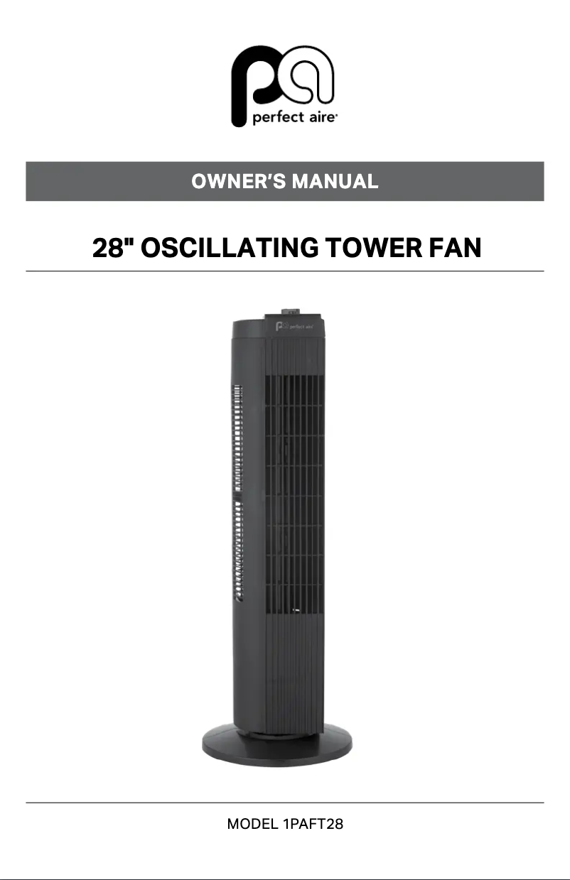 Page 1 de la notice Manuel utilisateur Perfect Aire 1PAFT28