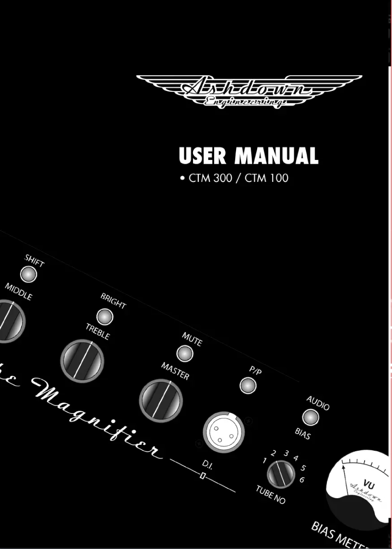 Page n°1 - Manuel utilisateur Ashdown Engineering CTM 300