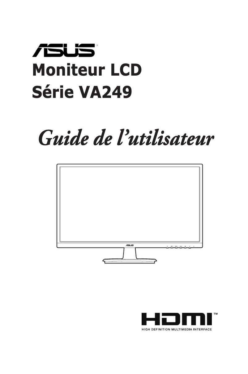 Image de la première page du manuel de l'appareil VA249NA