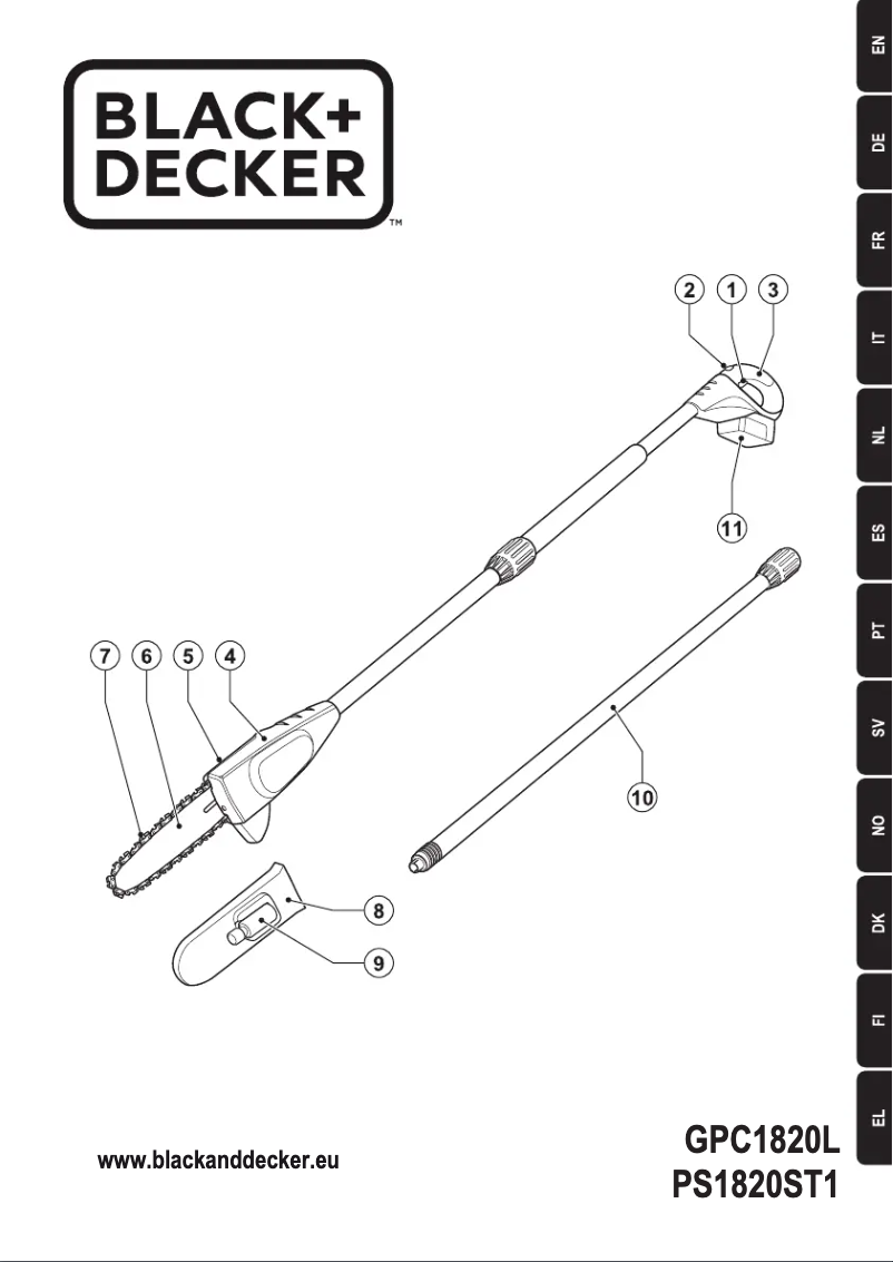 Page n°1 - Manuel utilisateur Black & Decker PS1820ST