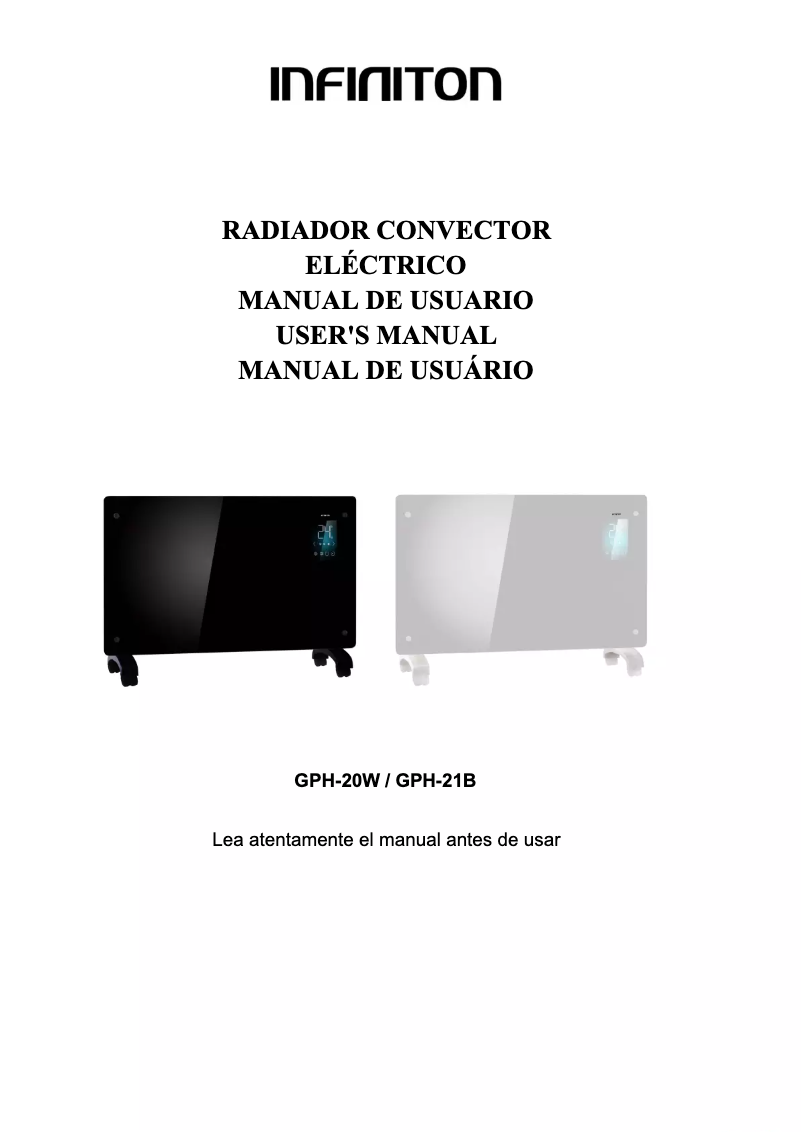 Image de la première page du manuel de l'appareil GPH-20W