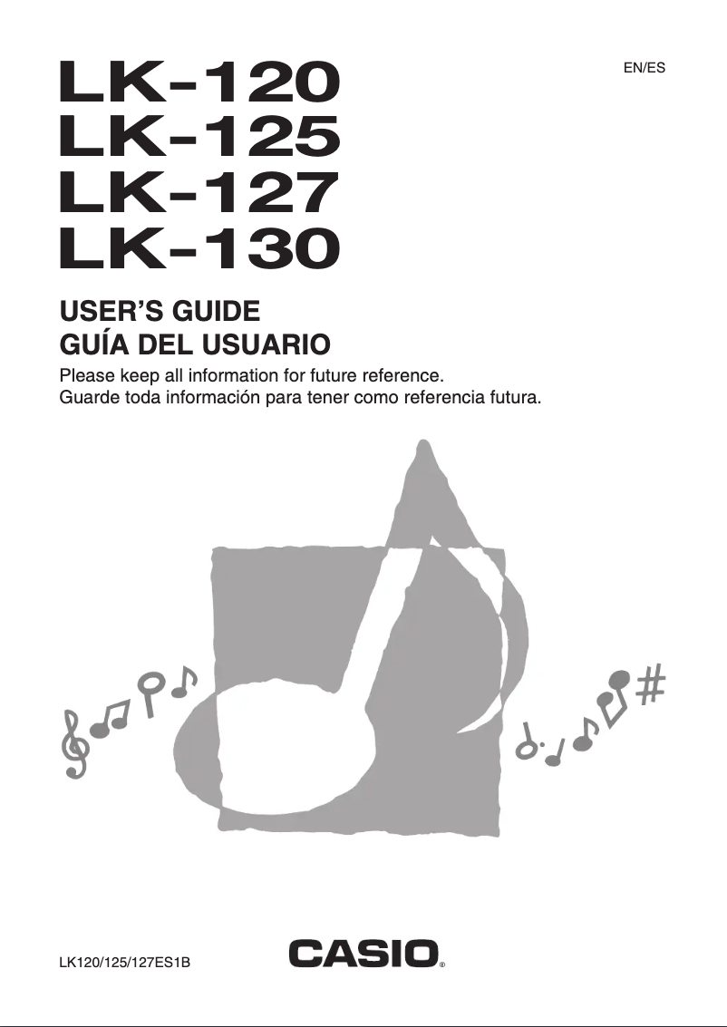 Página 1 del manual Manual de usuario Casio LK-127