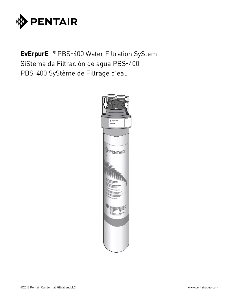 Image de la première page du manuel de l'appareil PBS-400