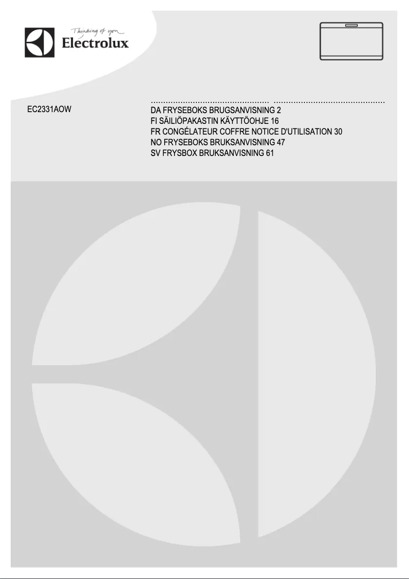 Página 1 del manual Manual de usuario Electrolux EC2331AOW