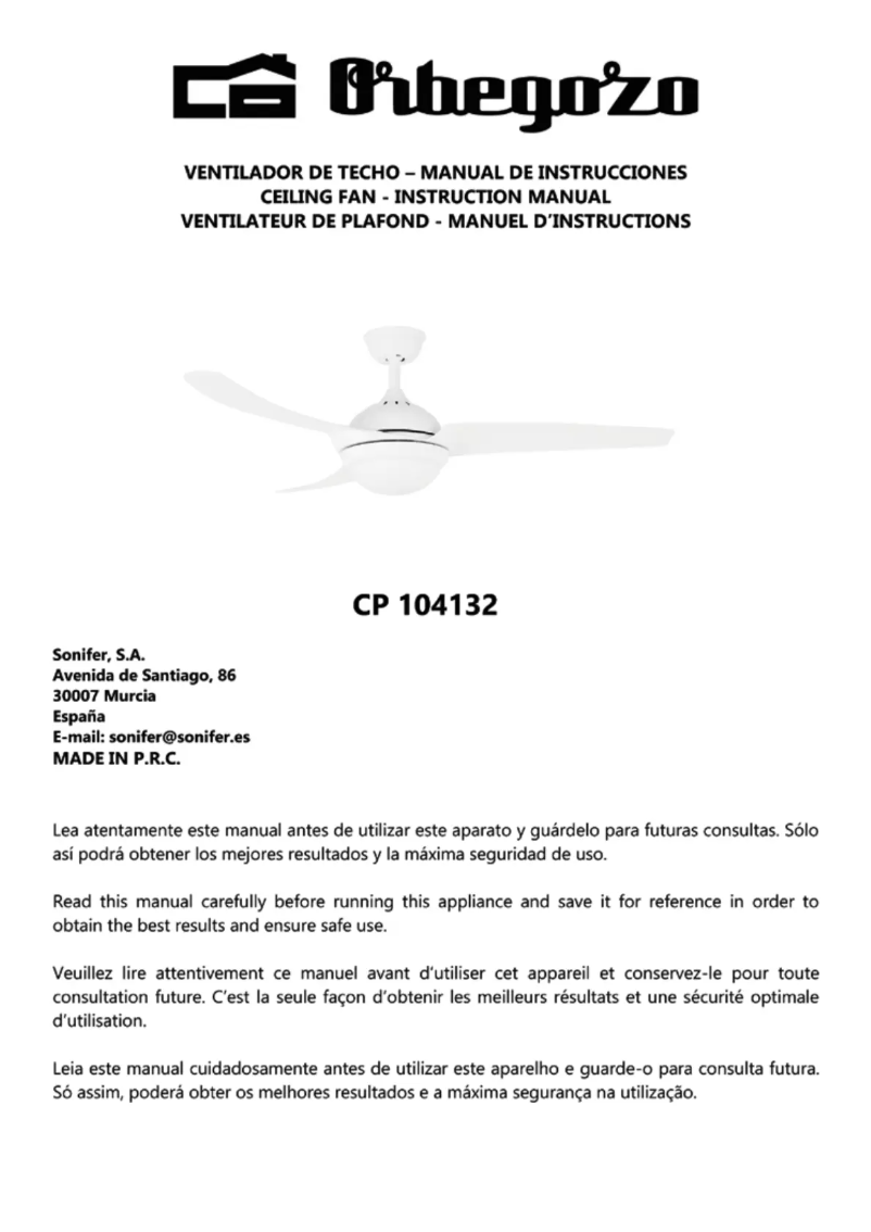 Page n°1 - Mode d'emploi Orbegozo CP 104132