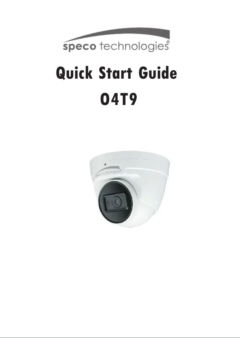 Image de la première page du manuel de l'appareil O4T9