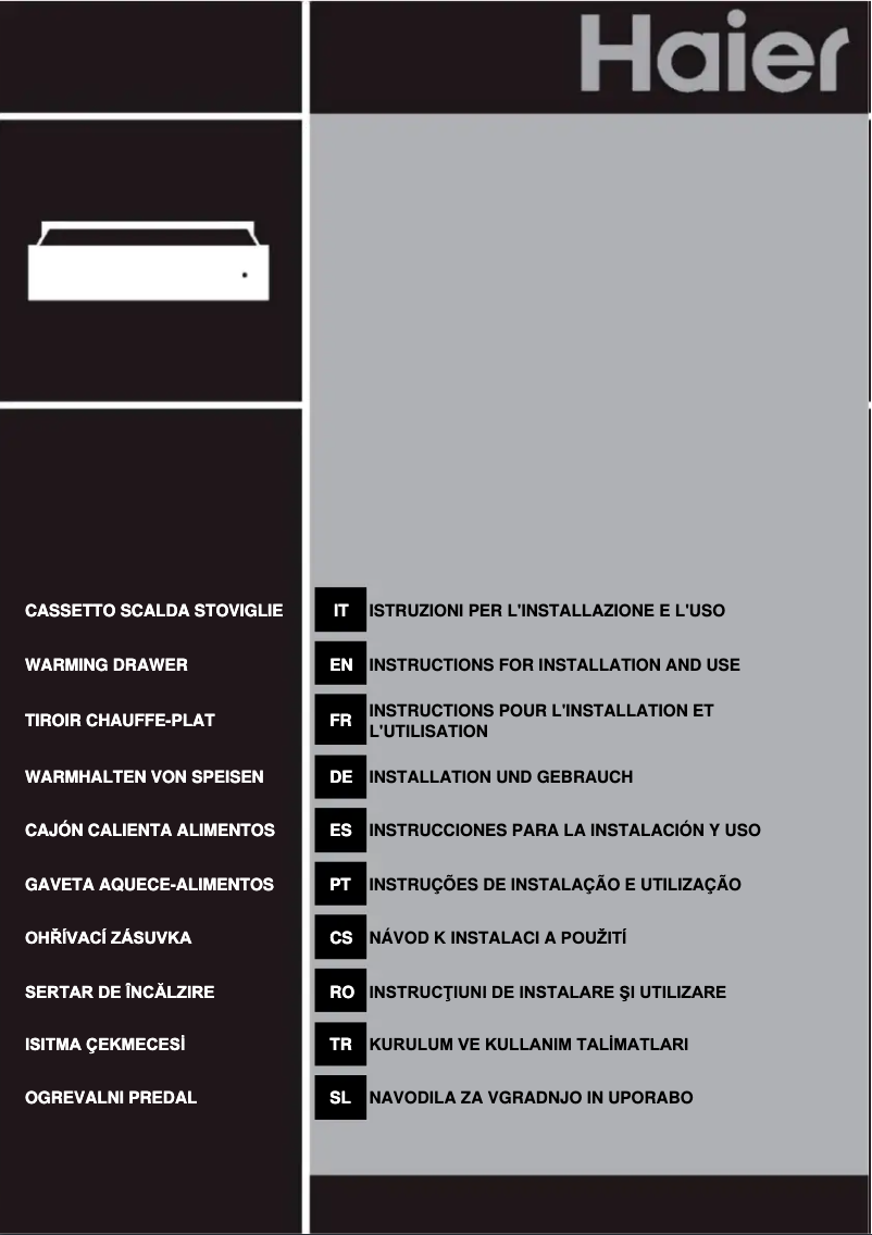 Page 1 de la notice Fiche technique Haier HWO15NWD6XB1