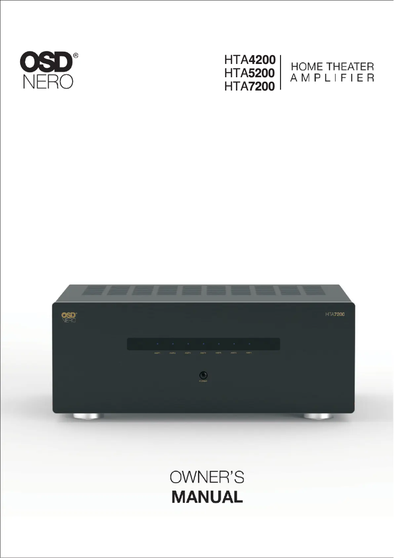Image de la première page du manuel de l'appareil Nero HTA7200