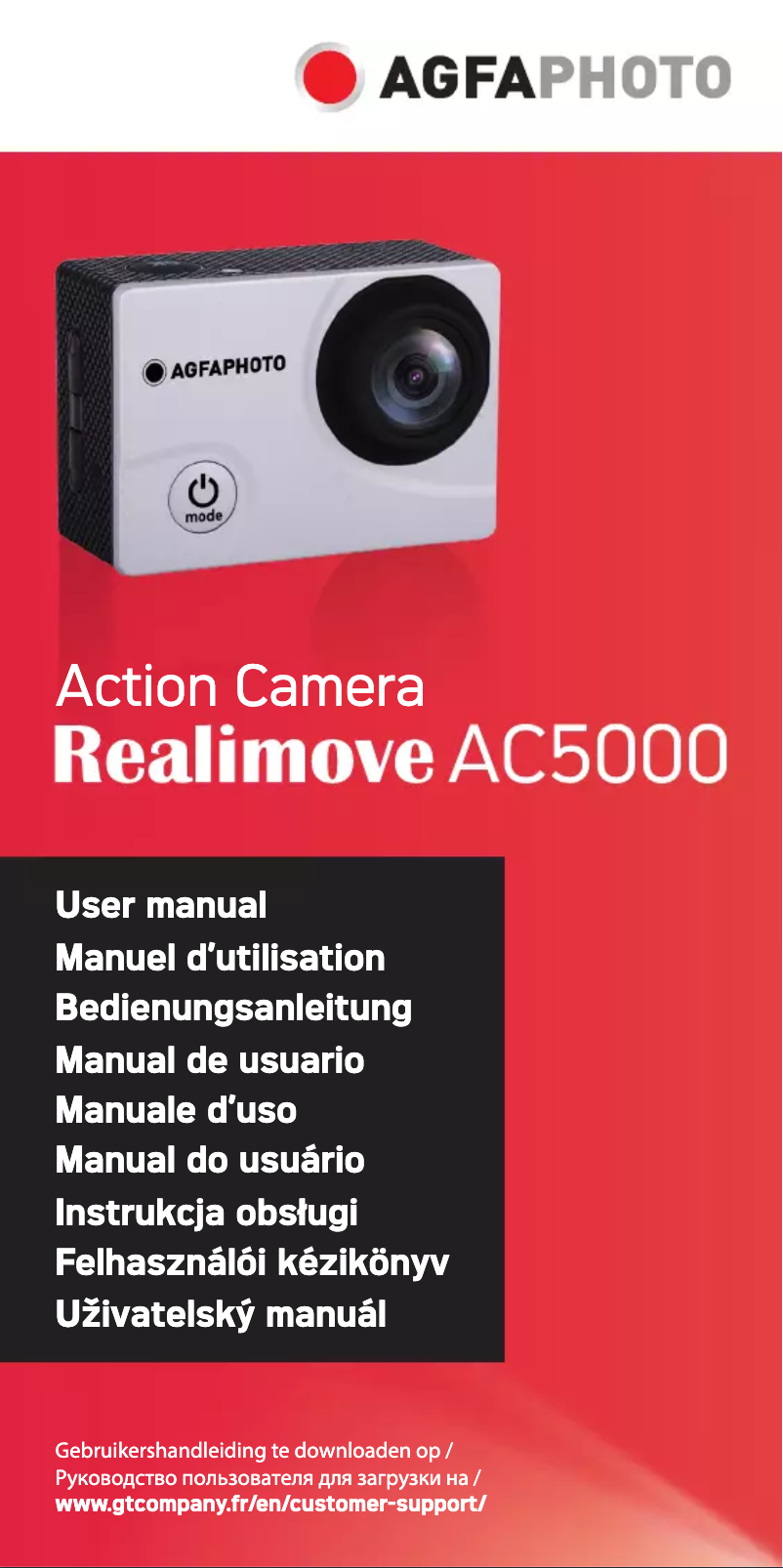 Image de la première page du manuel de l'appareil Realimove AC5000