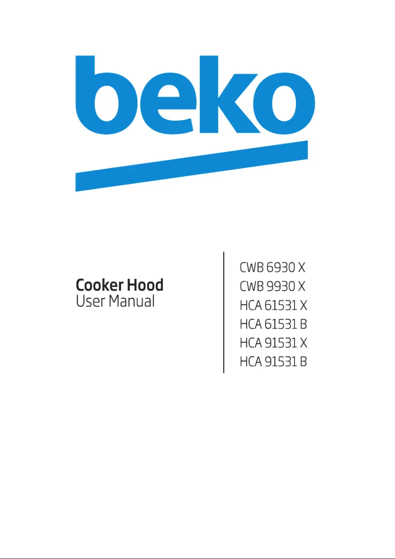 Page 1 de la notice Manuel utilisateur Beko HCA61531B