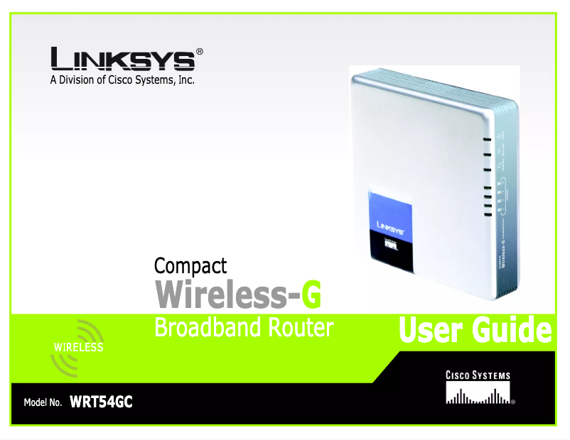 Page 1 de la notice Manuel utilisateur Linksys WRT54GC
