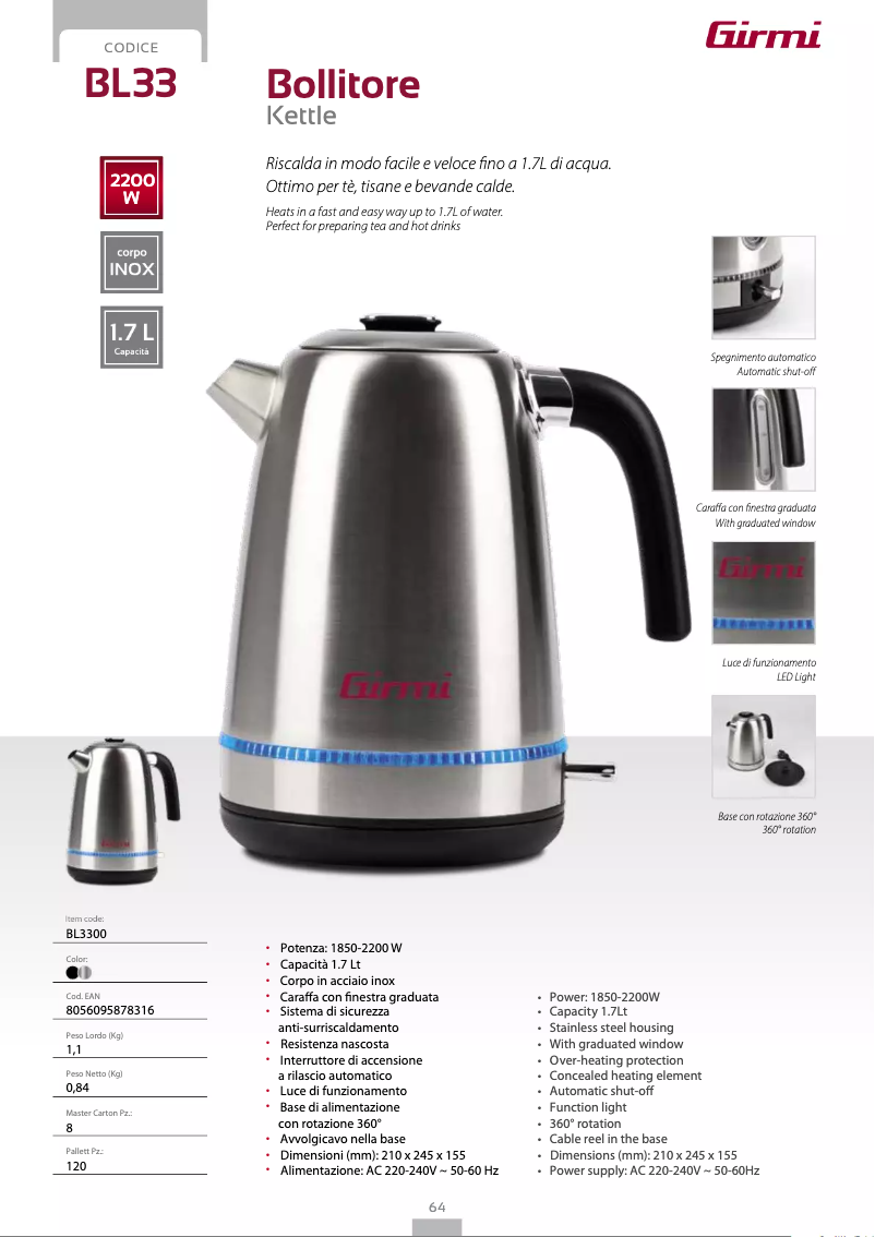 Image de la première page du manuel de l'appareil BL33