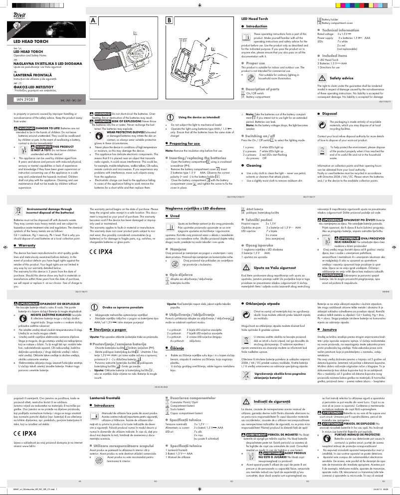 Página 1 del manual Manual de usuario Crivit Z29610