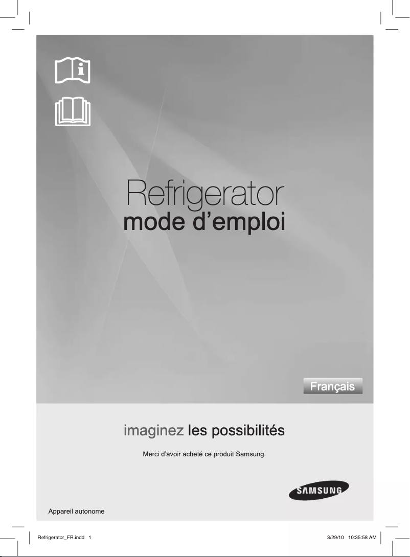 Image de la première page du manuel de l'appareil RT45HSSW