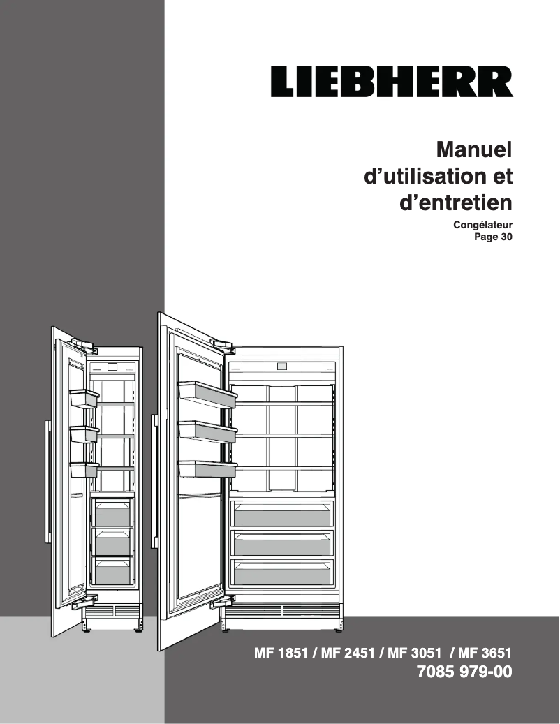 Page 1 de la notice Manuel utilisateur Liebherr EGN 9271