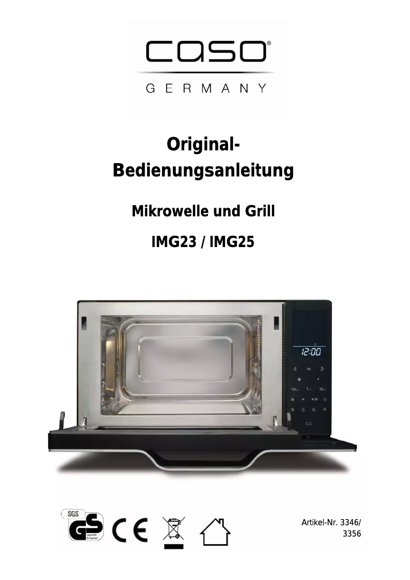 Page 1 de la notice Manuel utilisateur Caso IMG25