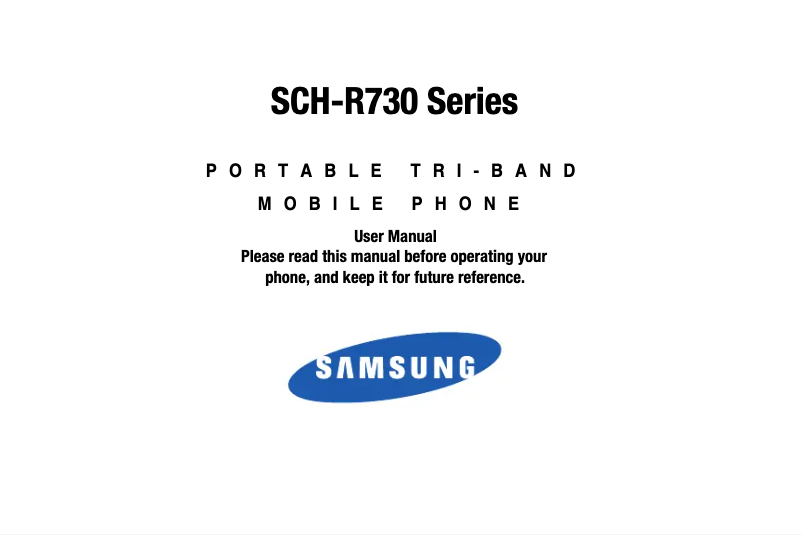 Página 1 del manual Manual de usuario Samsung SCH-R730