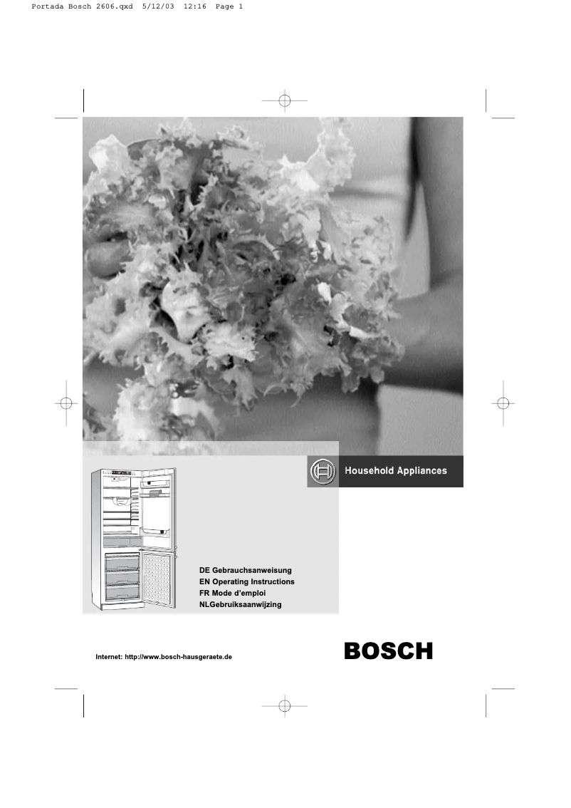 Page n°1 - Manuel utilisateur Bosch KGP39320FF
