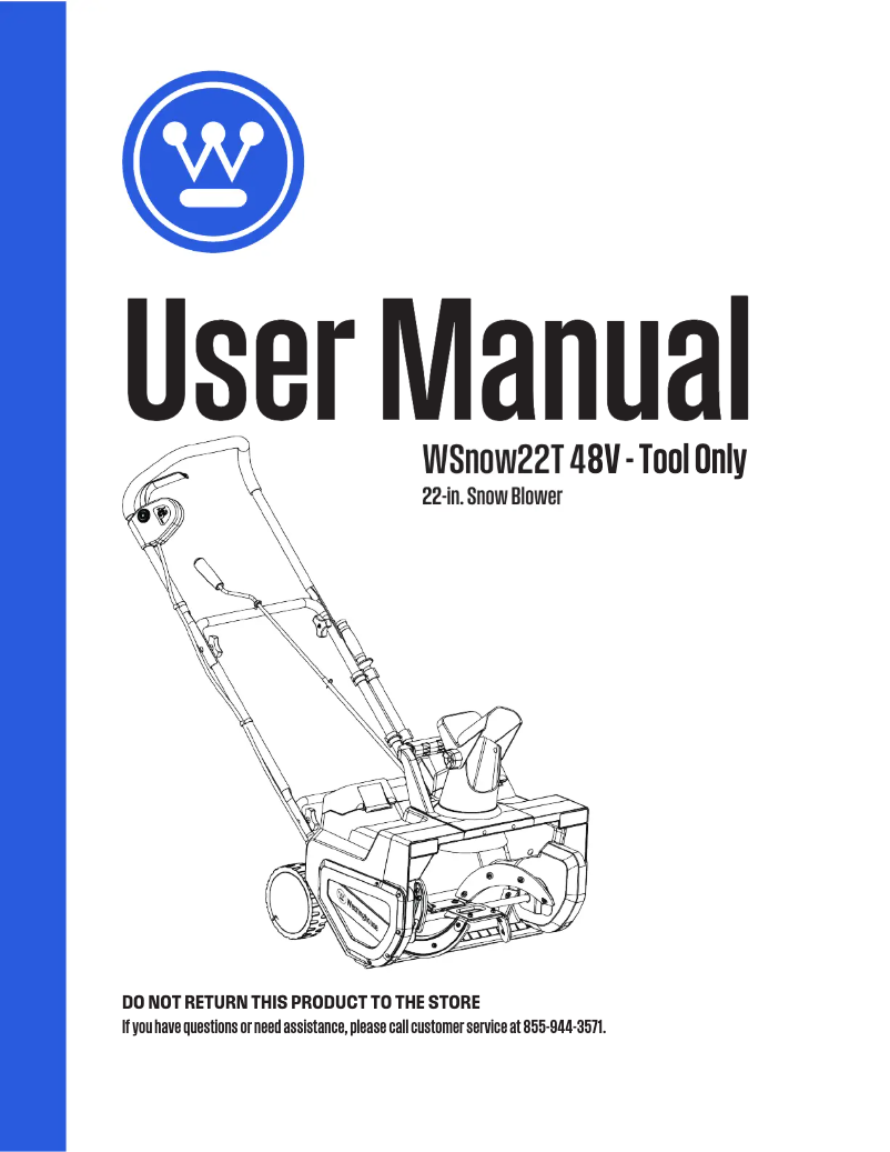 Image de la première page du manuel de l'appareil WSnow22T