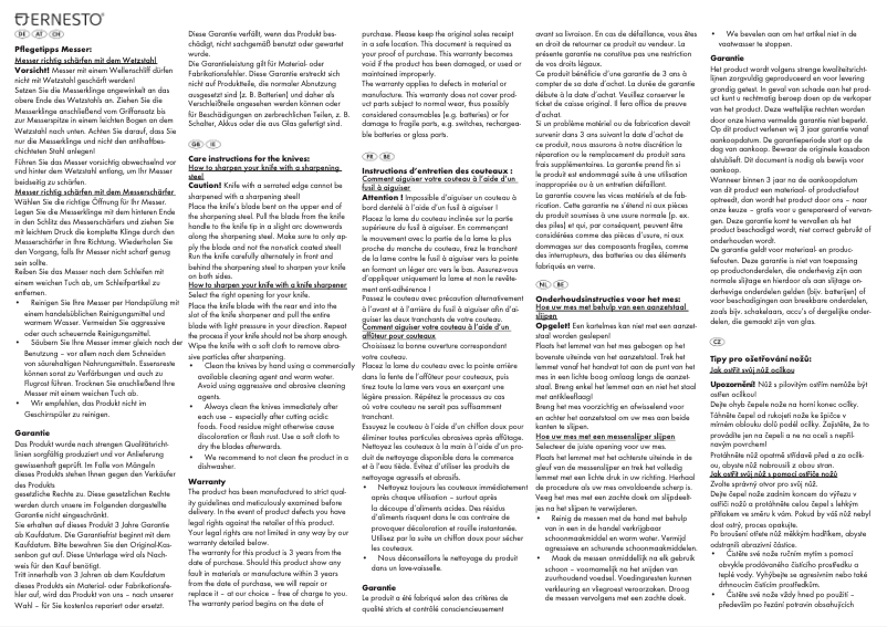 Page 1 de la notice Manuel utilisateur Ernesto IAN 285453