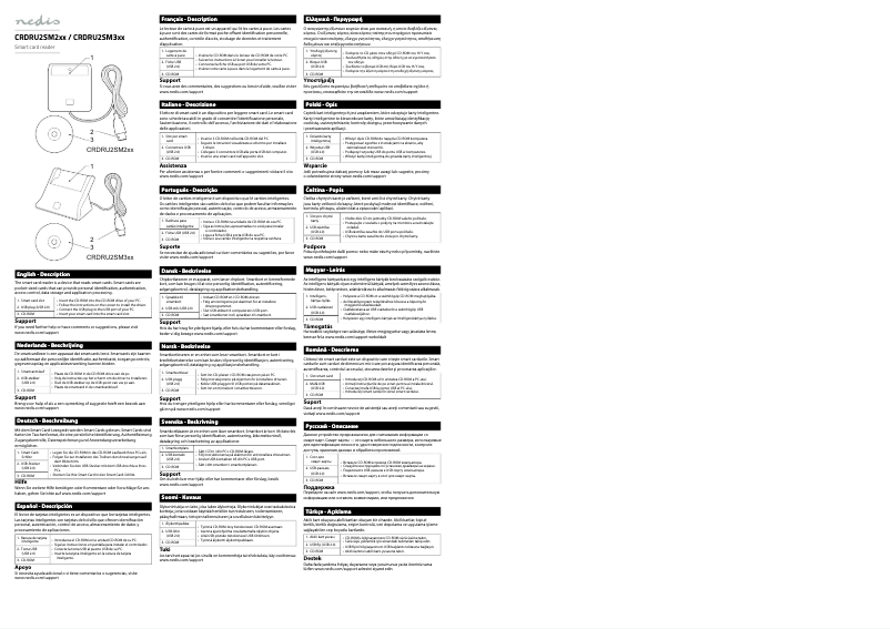Image de la première page du manuel de l'appareil CRDRU2SM2BK