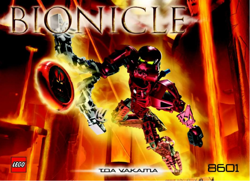 Page n°1 - Manuel utilisateur Lego Bionicle Toa Metru 8601+8604+8613