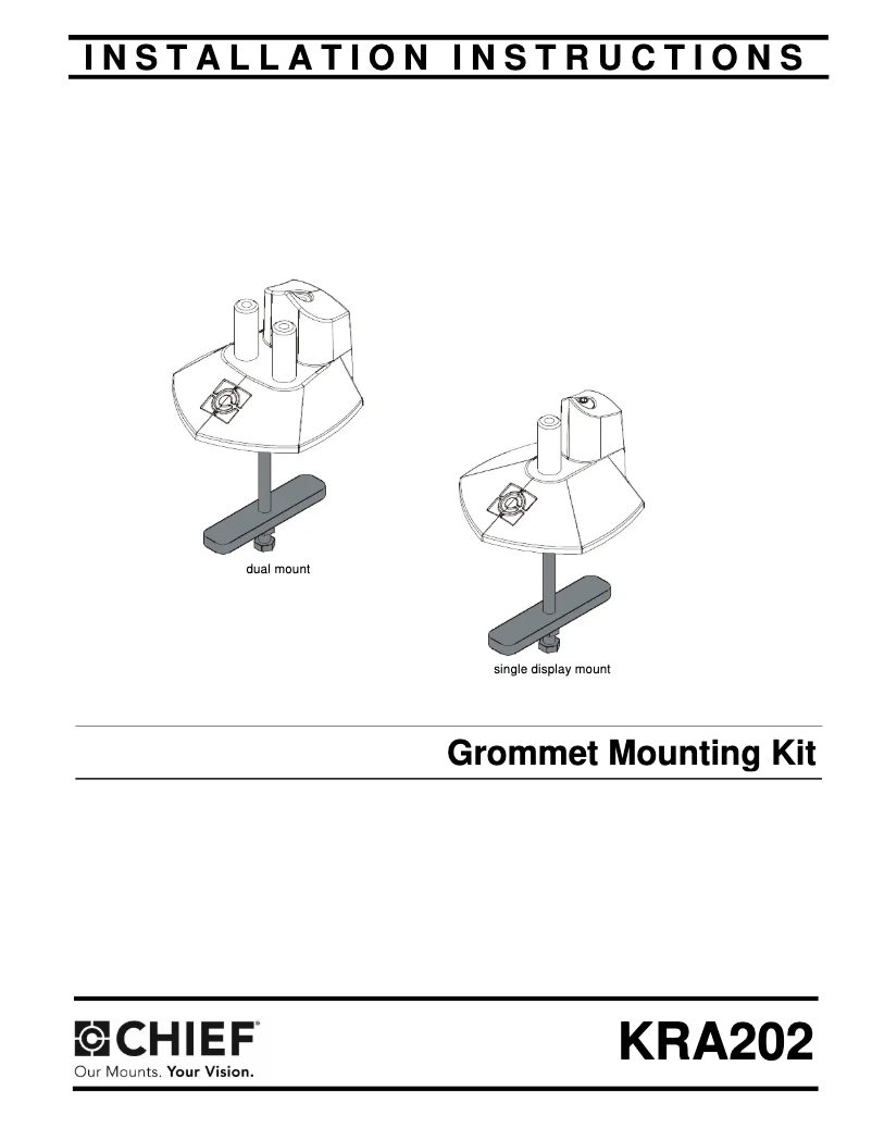 Page n°1 - Manuel utilisateur Chief KRA202B