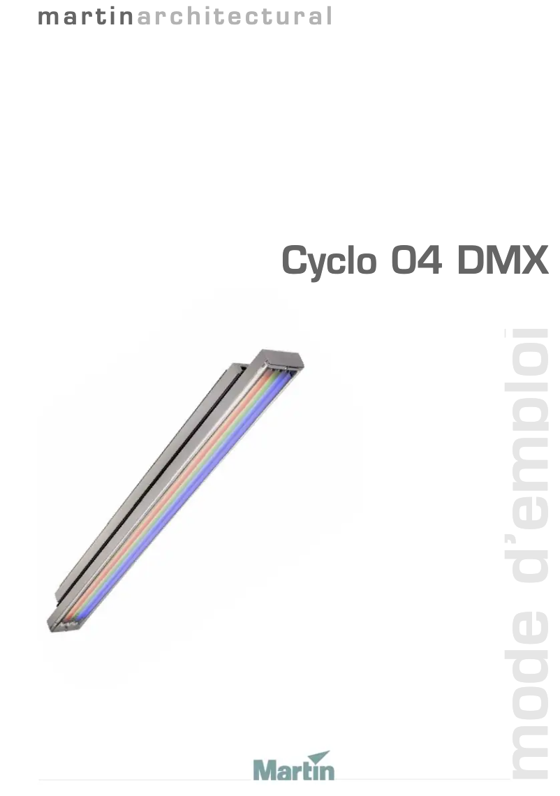 Page 1 de la notice Manuel utilisateur Martin Cyclo