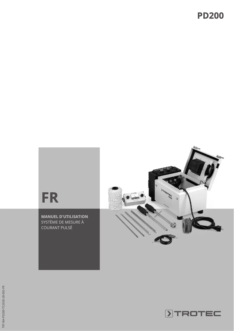 Page n°1 - Manuel utilisateur Trotec PD200