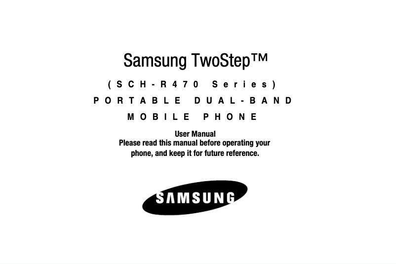 Page n°1 - Manuel utilisateur Samsung TwoStep
