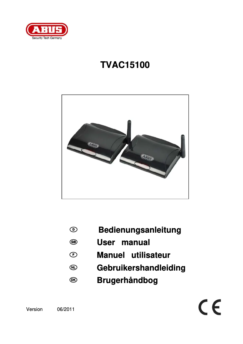 Página 1 del manual Manual de usuario Abus TVAC15100