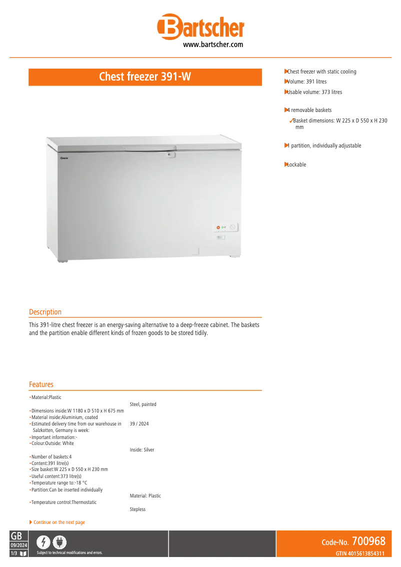 Image de la première page du manuel de l'appareil 391-W