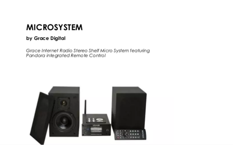 Page 1 de la notice Manuel utilisateur Grace Digital Audio Internet Radio GDI-IRMS300