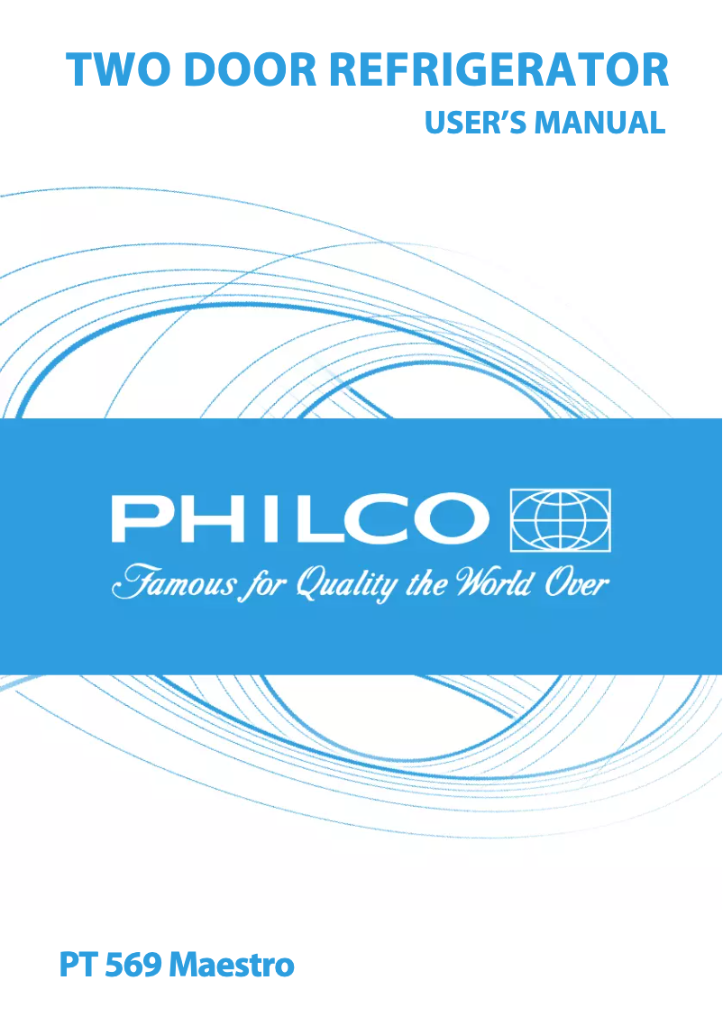 Page n°1 - Manuel utilisateur Philco PT 569 MAESTRO