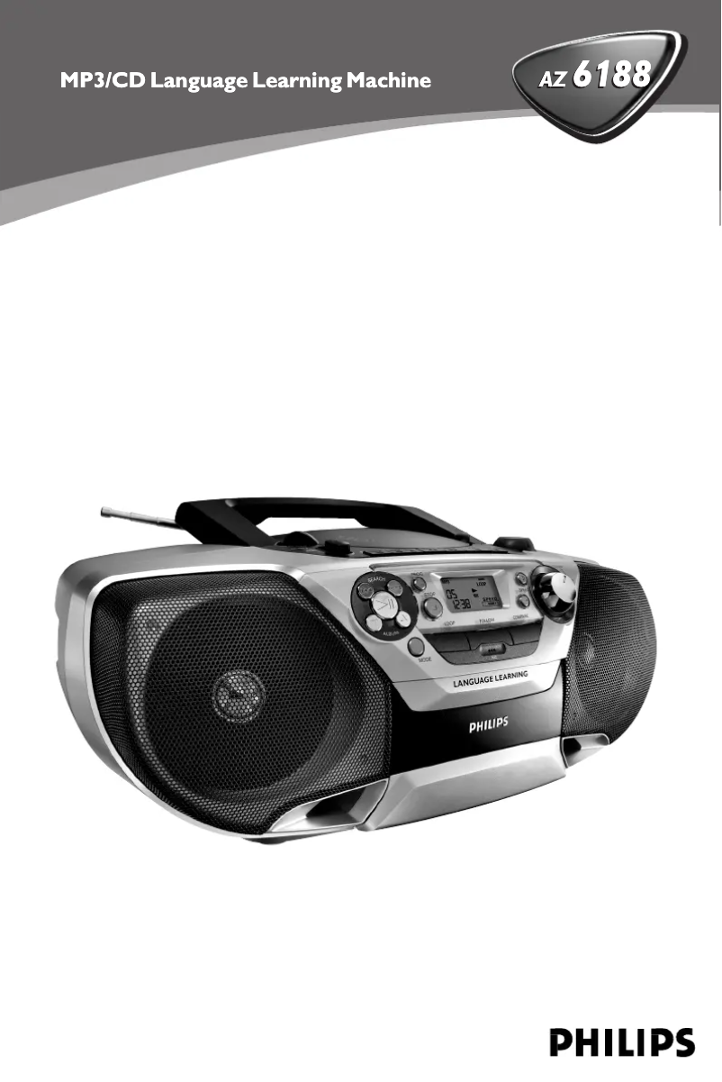 Page 1 de la notice Manuel utilisateur Philips AZ6188