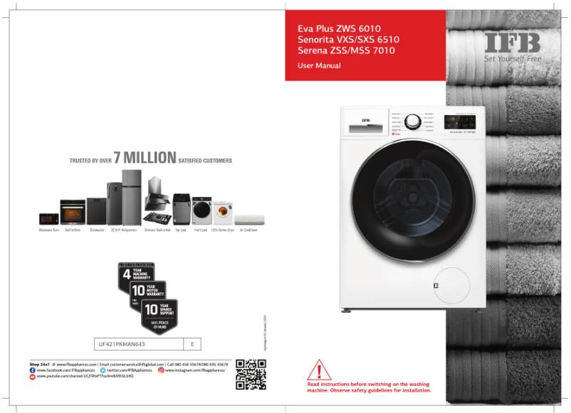Image de la première page du manuel de l'appareil Serena ZSS 7010