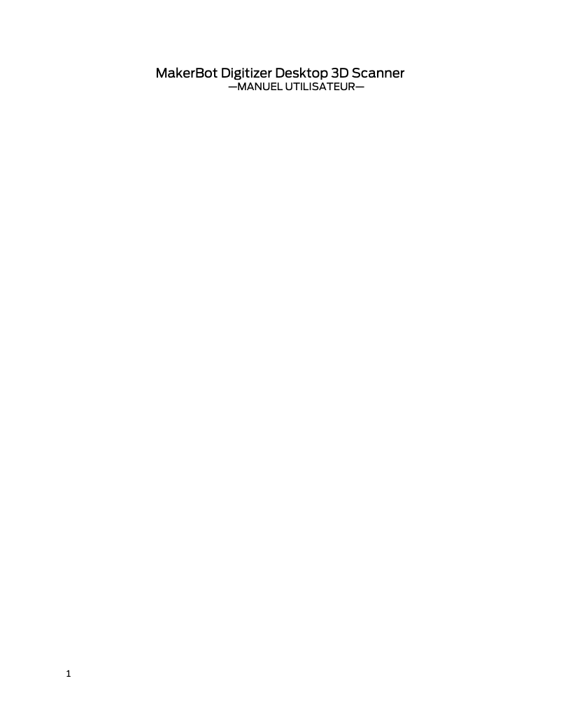 Image de la première page du manuel de l'appareil Digitizer