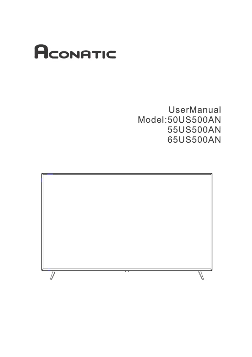 Page n°1 - Manuel utilisateur Aconatic 50US500AN