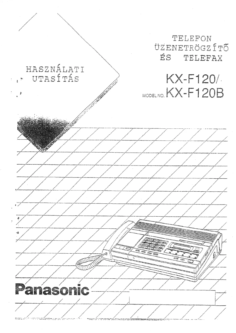 Image de la première page du manuel de l'appareil KX-F120B