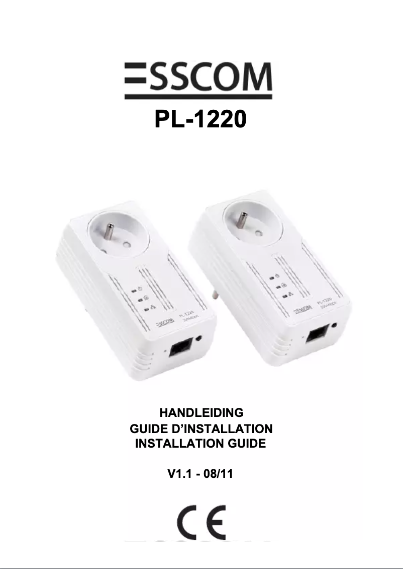 Image de la première page du manuel de l'appareil PL-1220