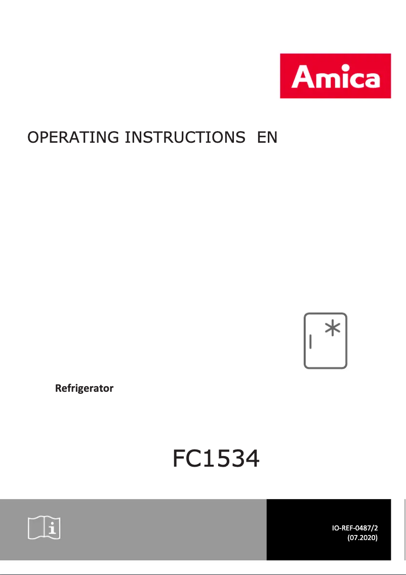 Page 1 de la notice Manuel utilisateur Amica FC1534