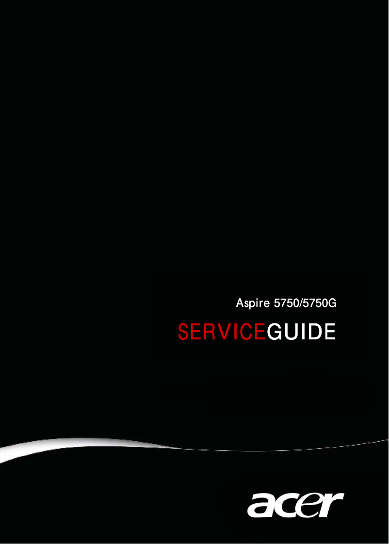 Page n°1 - Manuel utilisateur Acer Aspire 5750