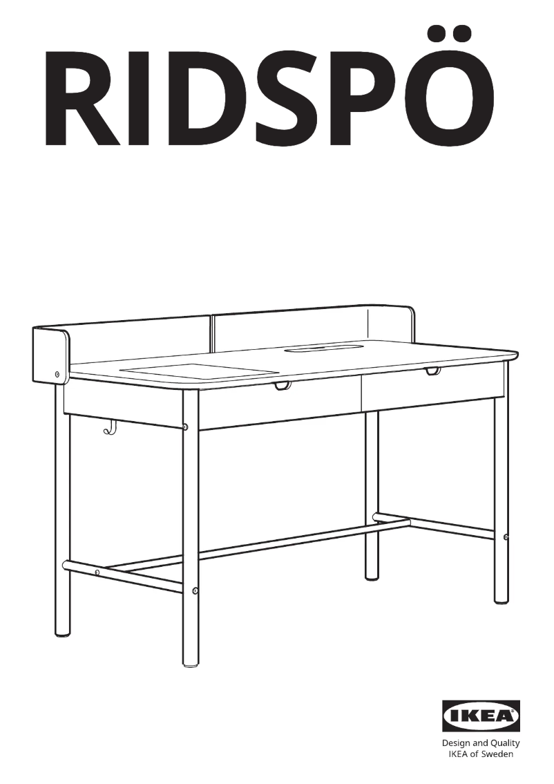 Image de la première page du manuel de l'appareil RIDSPÖ 205.385.80