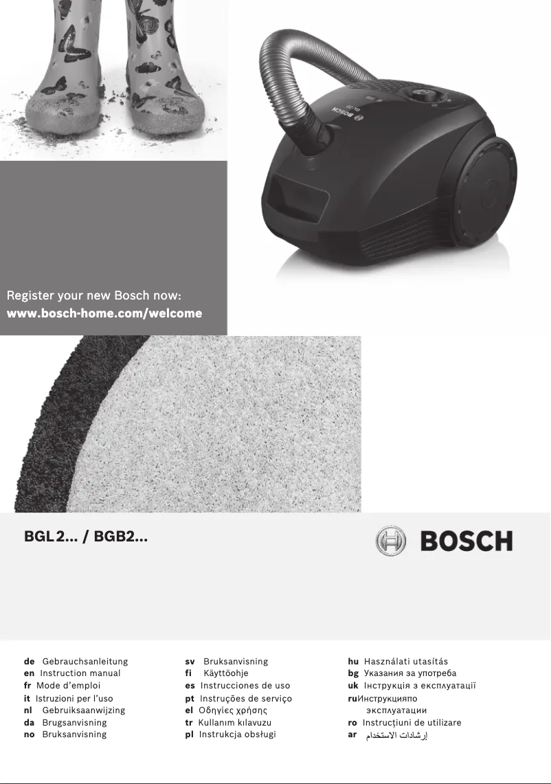 Página 1 del manual Manual de usuario Bosch BGL2A100