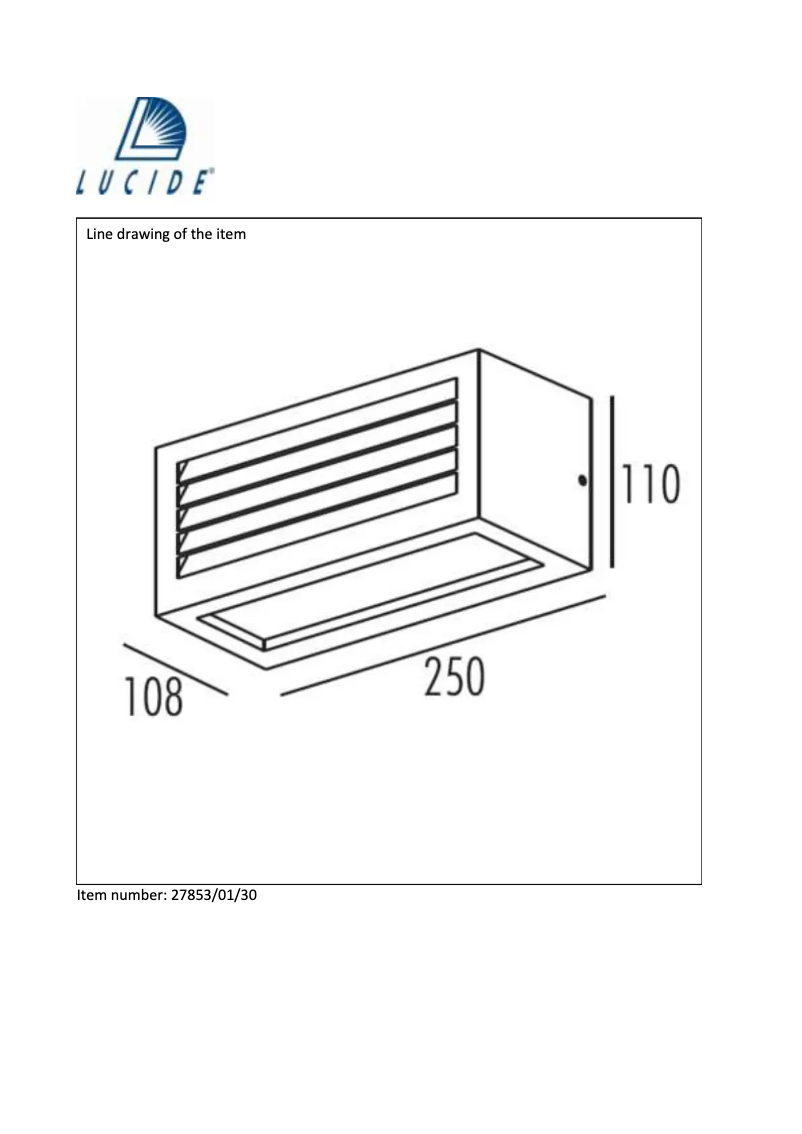 Page n°1 - Manuel utilisateur Lucide Dimo