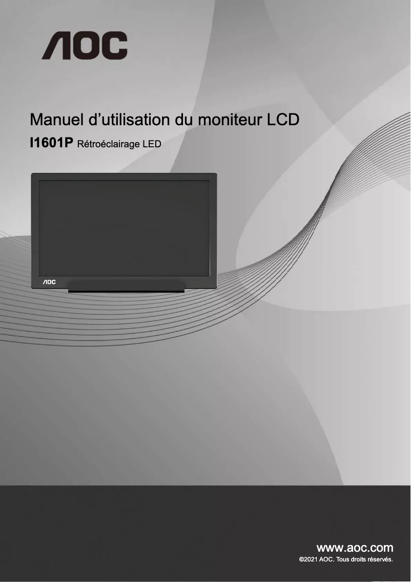 Image de la première page du manuel de l'appareil I1601P
